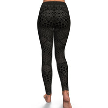 Load image into Gallery viewer, Platonic Energy (Grey & Black) Yoga Leggings