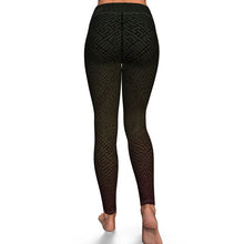 Load image into Gallery viewer, Alien Maze (Subtle Rasta) Yoga Leggings