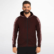 Load image into Gallery viewer, Acidas (Red)  Zip-Up Hoodie
