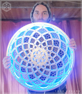 Platonic Energy Circle Light Sculpture