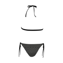 Load image into Gallery viewer, Sacred Patterns (Black &amp; White) Halter Bikini
