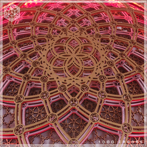 Platonic Energy Circle Light Sculpture