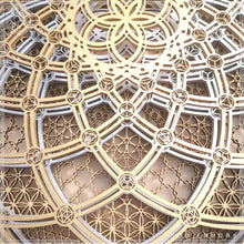 Load image into Gallery viewer, Platonic Energy Circle Light Sculpture
