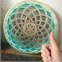 Load image into Gallery viewer, Platonic Energy Circle Light Sculpture
