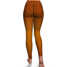 Load image into Gallery viewer, Alien Maze (Rust) Yoga Leggings
