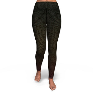 Alien Maze (Subtle Rasta) Yoga Leggings