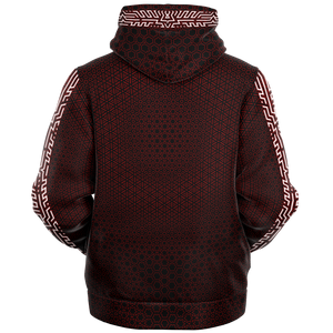 Interstellar (Red, Black & White) Fleece Hoodie